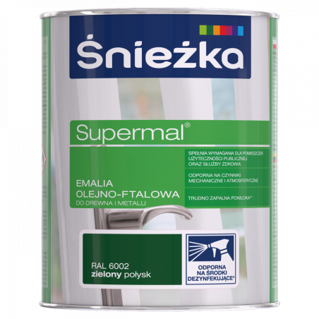 Emalia ft.Supermal Śnieżka 0,8L  zielona  6002